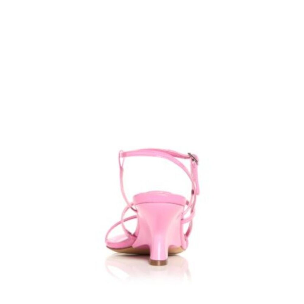 GIA BORGHINI Womens Pink Strappy Padded Gia Pointed Toe Leather Heeled Sandal 40 - Picture 2 of 4